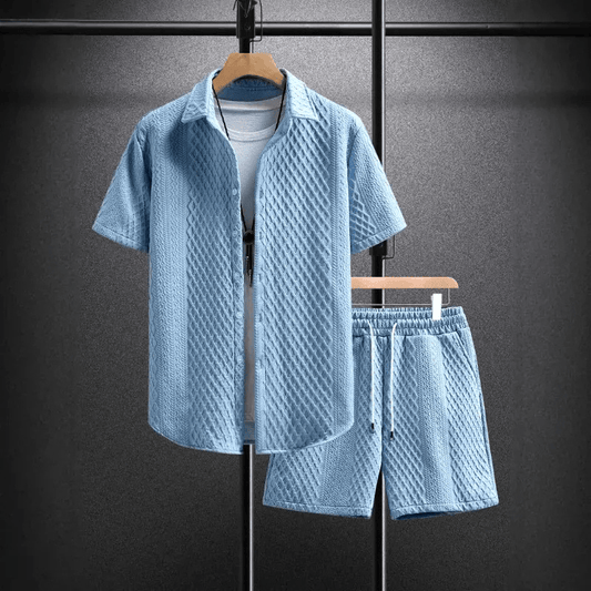 Coastline Waffle-Knit Set