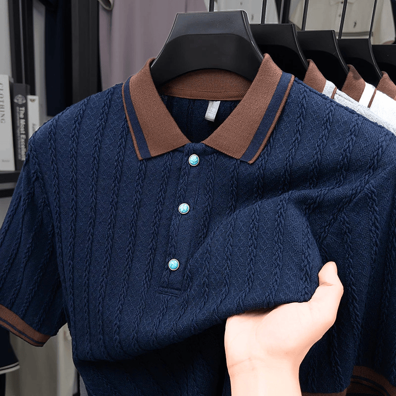 Hawthorne Cable Knit Polo
