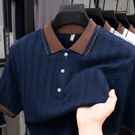 Hawthorne Cable Knit Polo