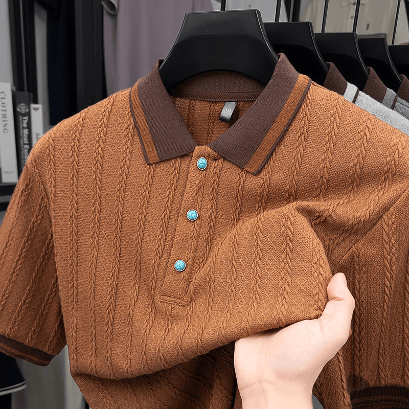 Hawthorne Cable Knit Polo