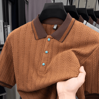 Hawthorne Cable Knit Polo