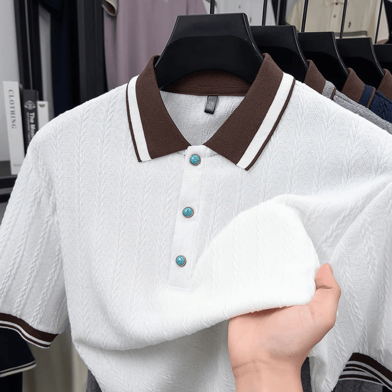 Hawthorne Cable Knit Polo