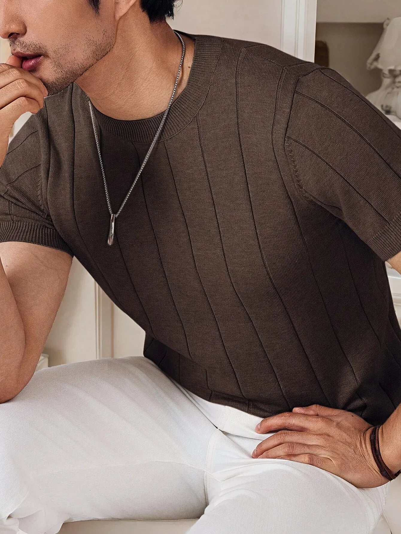 Langley Ribbed Tee