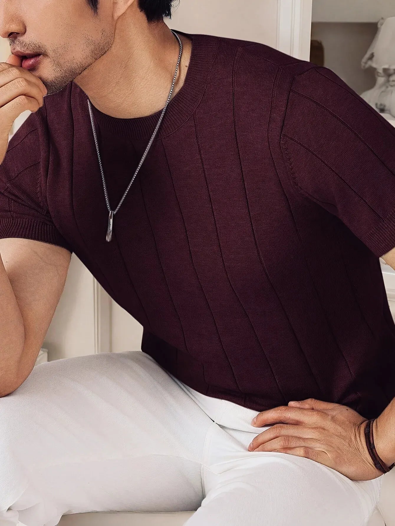 Langley Ribbed Tee