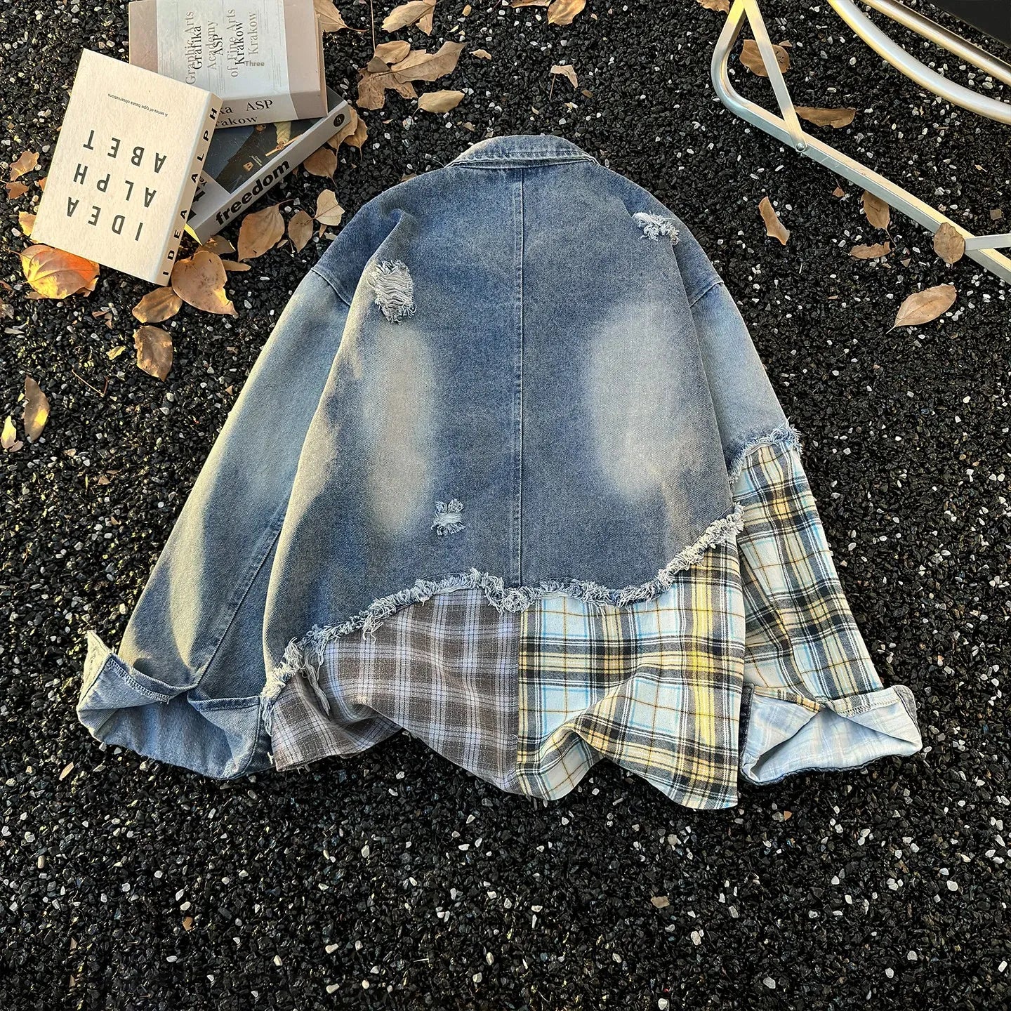 Distressed Patchwork Jacket
