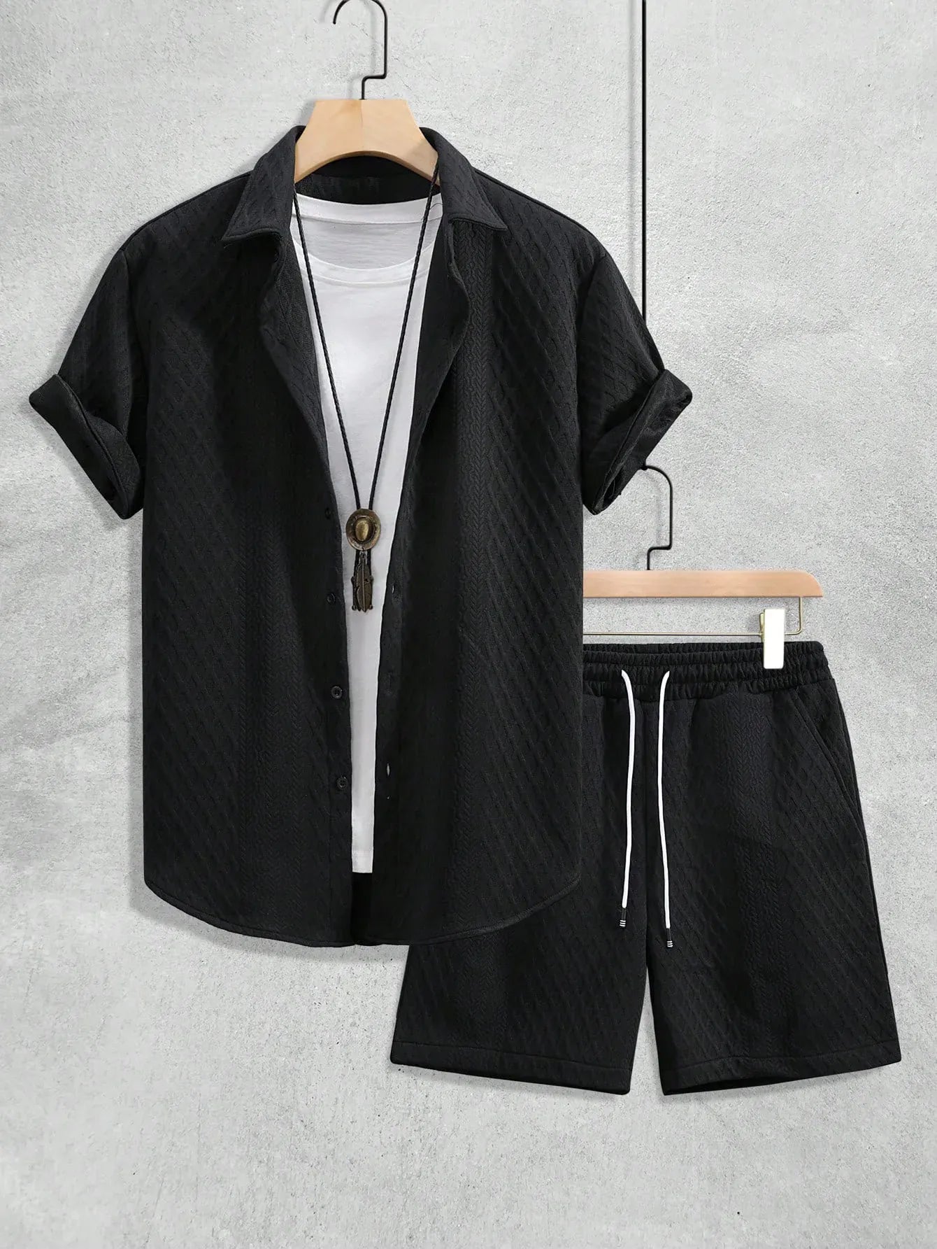 Coastline Waffle-Knit Set