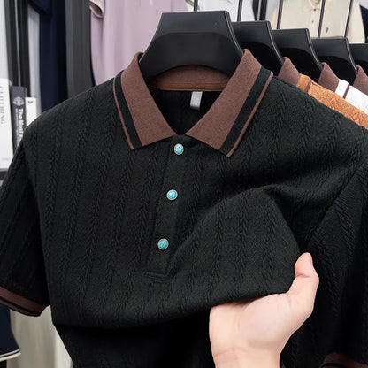 Hawthorne Cable Knit Polo